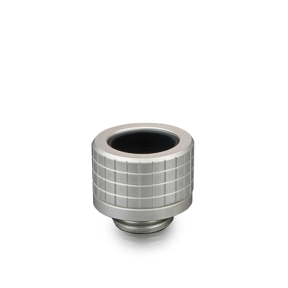 Thermal Grizzly DeltaMate Fitting HT14 Níquel Mate — Conector para tubo rígido (hard-tube) 14 mm, rosca G1/4"