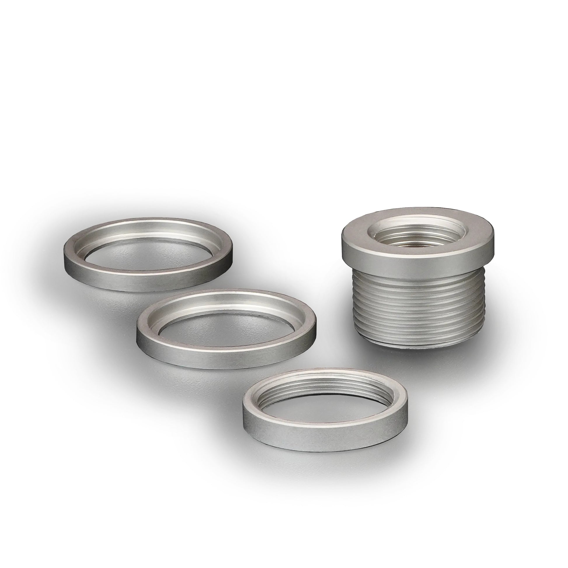 Thermal Grizzly DeltaMate - Conector Pasamuros (Pass-Through) G1/4" - Níquel Mate