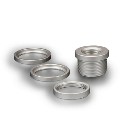 Thermal Grizzly DeltaMate - Conector Pasamuros (Pass-Through) G1/4" - Níquel Mate