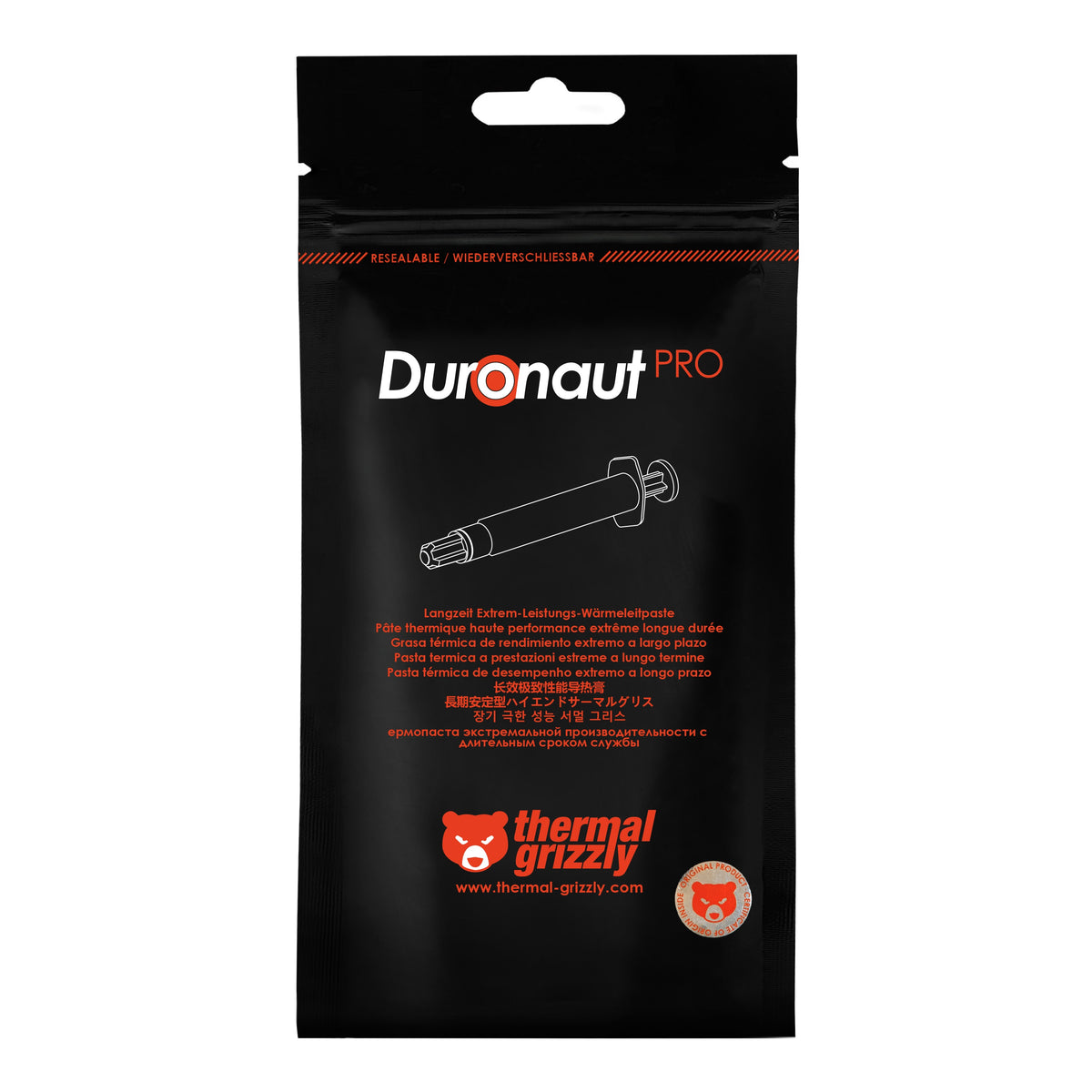 Thermal Grizzly Duronaut Pro - Pasta Térmica Premium de Alta Durabilidad, 6 g