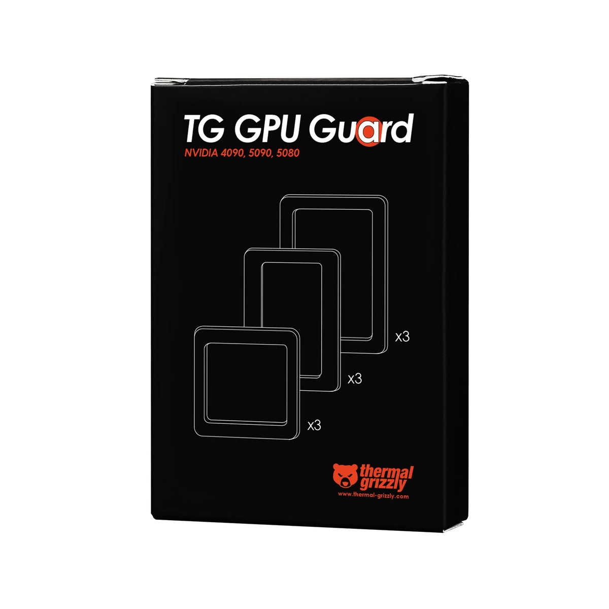 Thermal Grizzly GPU Guard para NVIDIA RTX 4090, 5090 y 5080 - Juego de 9 juntas protectoras precortadas