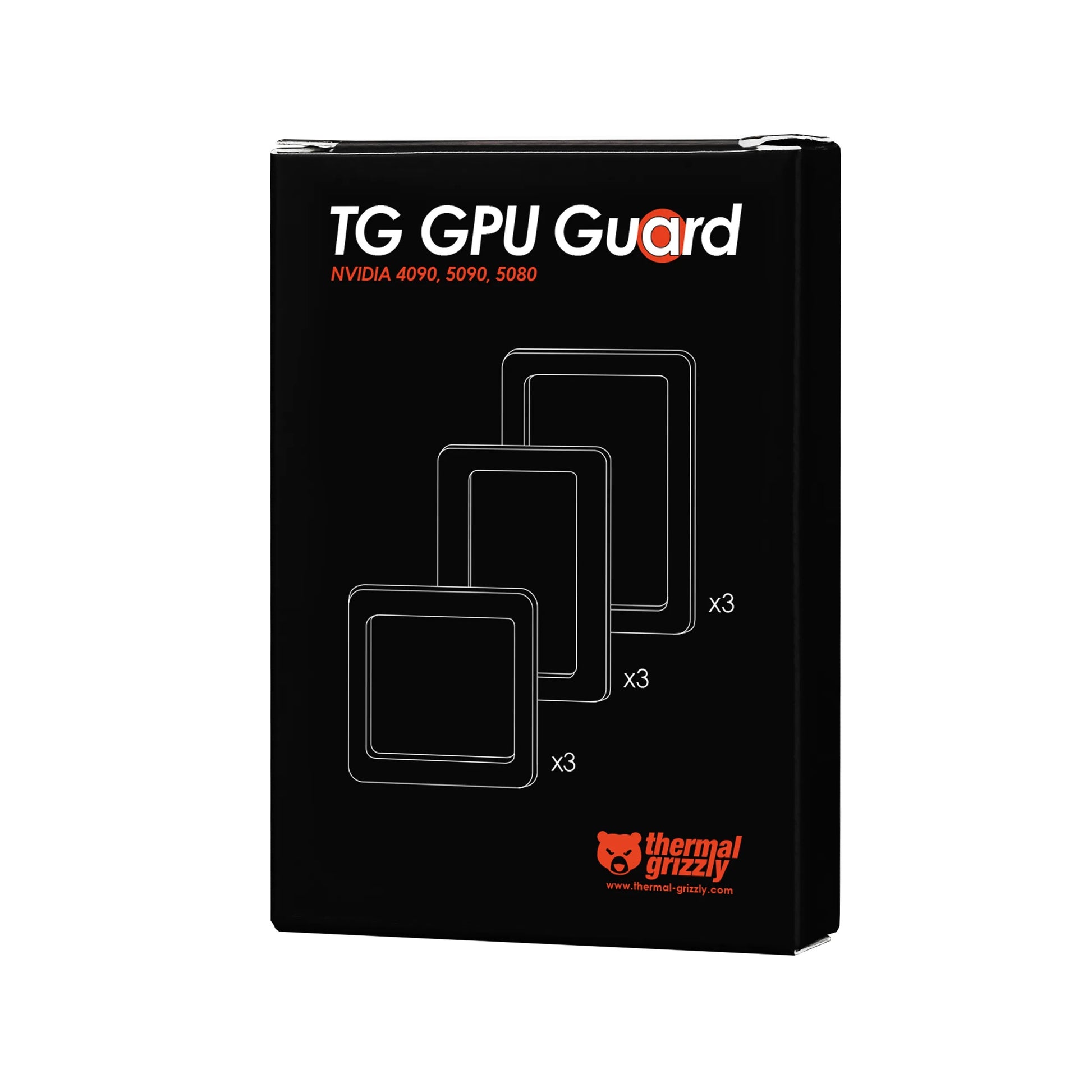 Thermal Grizzly GPU Guard para NVIDIA RTX 4090, 5090 y 5080 - Juego de 9 juntas protectoras precortadas