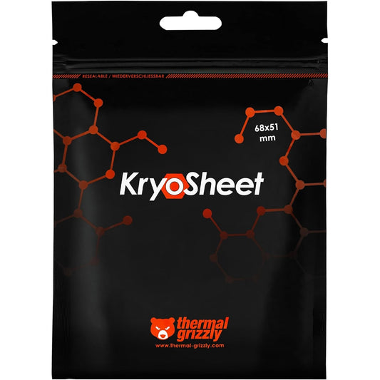 Thermal Grizzly Kryosheet · Pad Térmico de Grafeno 68 × 51 mm