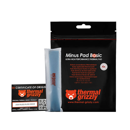 Thermal Grizzly Minus Pad Basic - Almohadilla Térmica 120 x 20 x 1,0 mm (4 piezas)