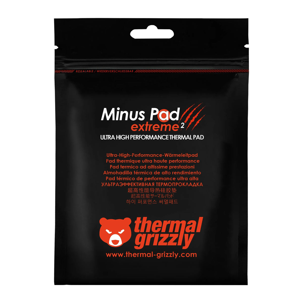 Thermal Grizzly Minus Pad extreme 2 - Thermal Pad 120 x 20 x 0.5 mm (2 piezas)