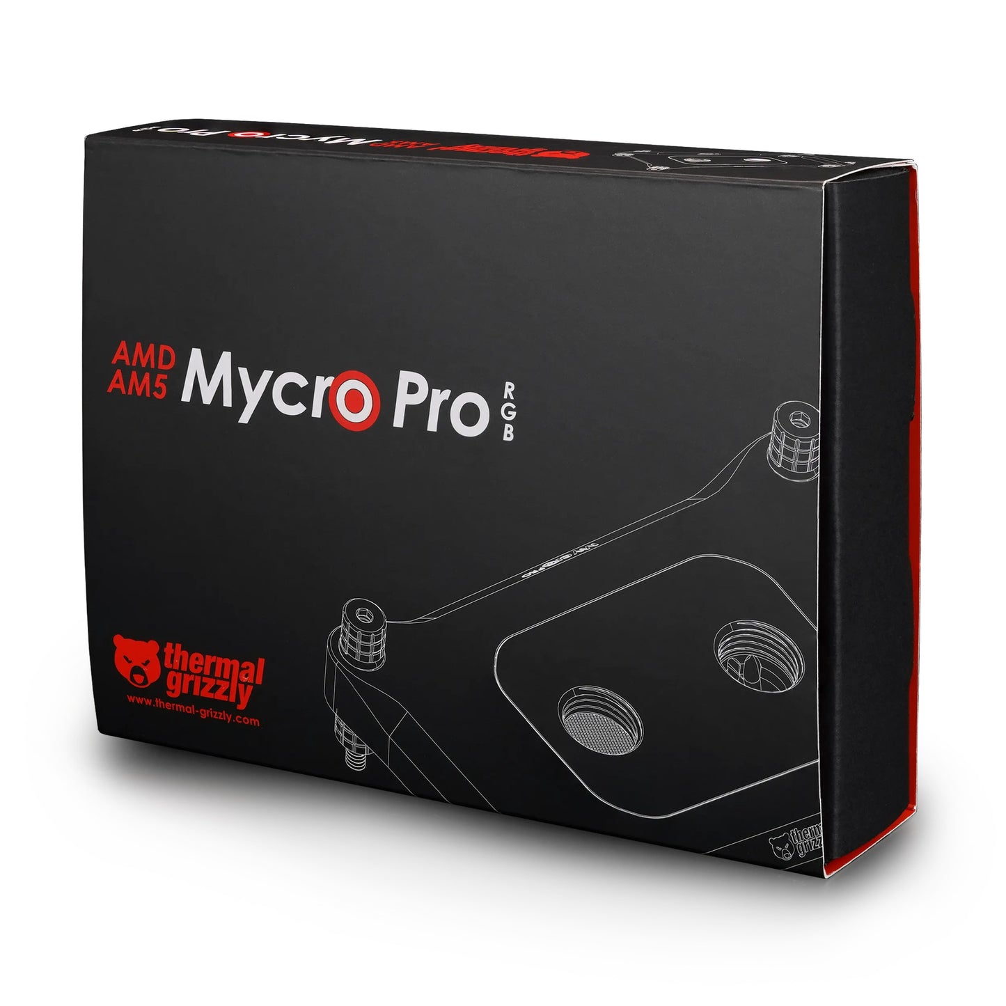 Thermal Grizzly AMD AM5 Mycro Pro RGB — Bloque de Agua para CPU (AM5 / AM4) con Iluminación ARGB