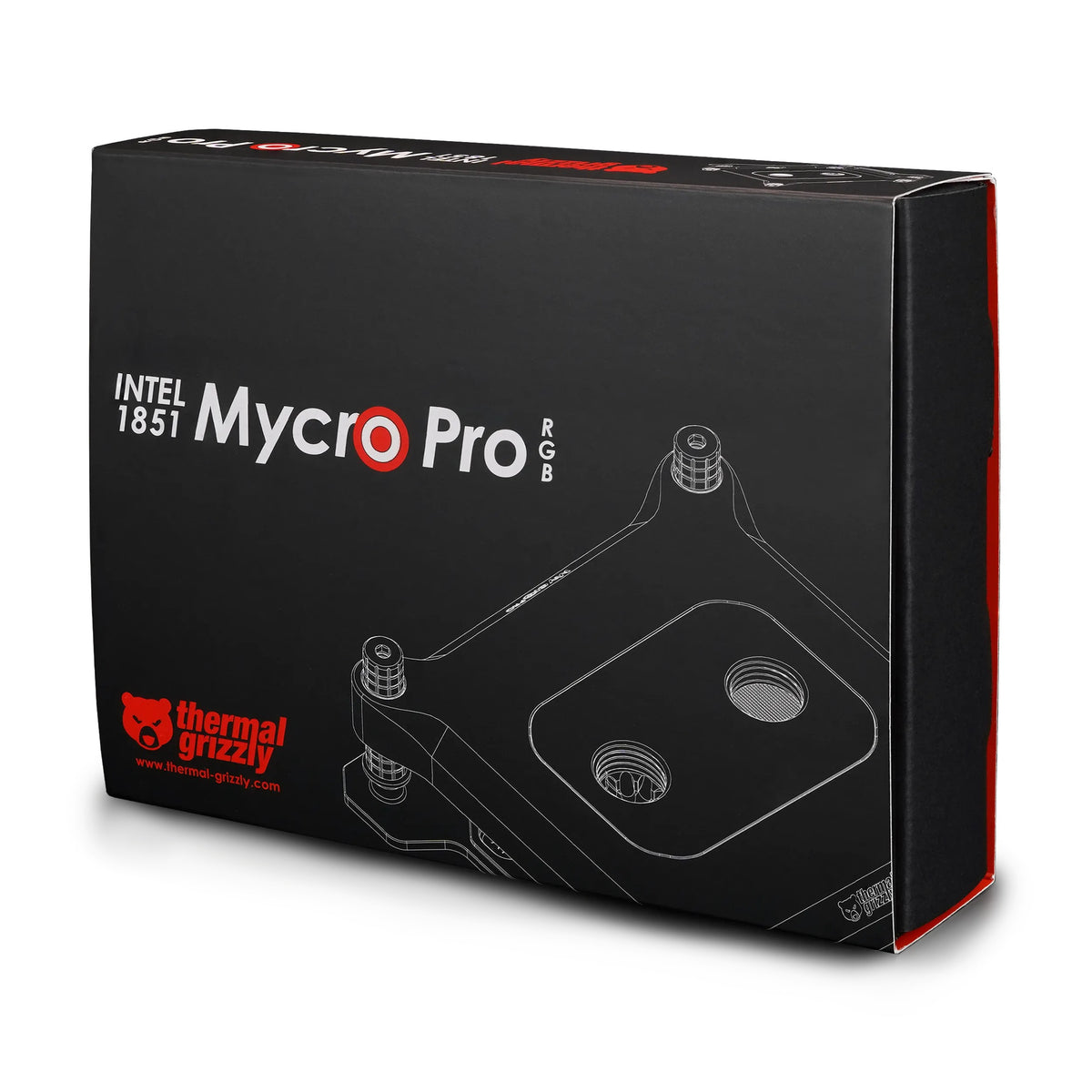 Thermal Grizzly Intel 1851 Mycro Pro RGB — Bloque de Agua para CPU (LGA1851 / LGA1700) con Iluminación ARGB