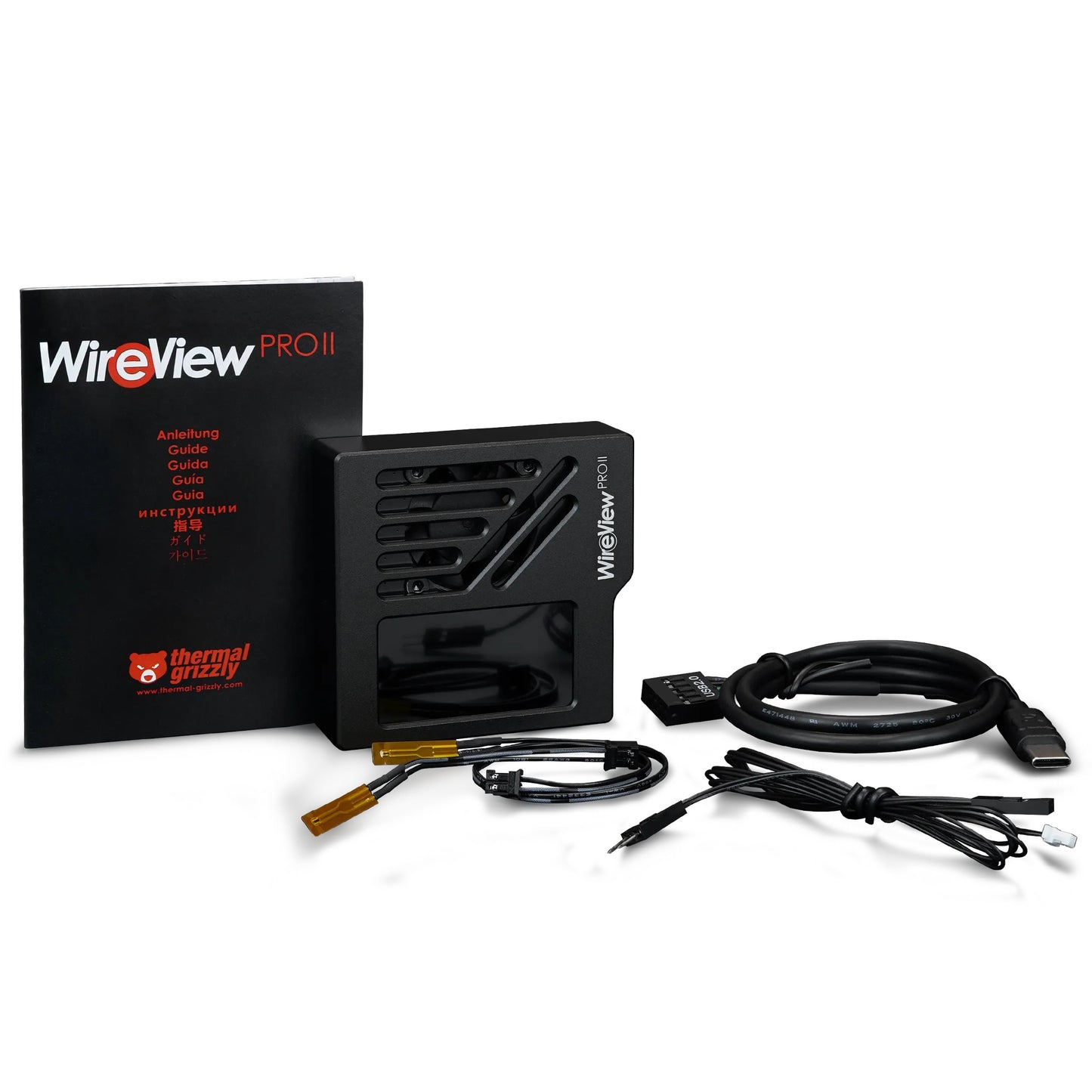 Thermal Grizzly WireView Pro II GPU 12V-2x6 Normal | Monitor de energía por pin con pantalla