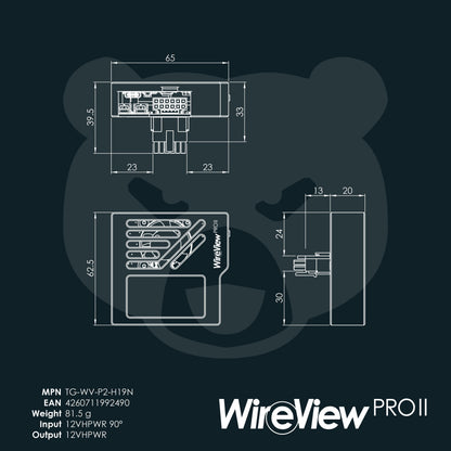 Thermal Grizzly WireView Pro II GPU 12V-2x6 Normal | Monitor de energía por pin con pantalla
