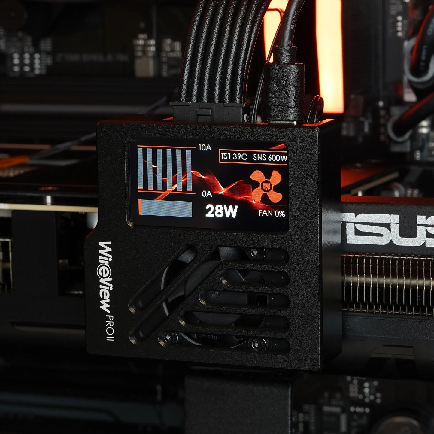 Thermal Grizzly WireView Pro II GPU 12V-2x6 Normal | Monitor de energía por pin con pantalla