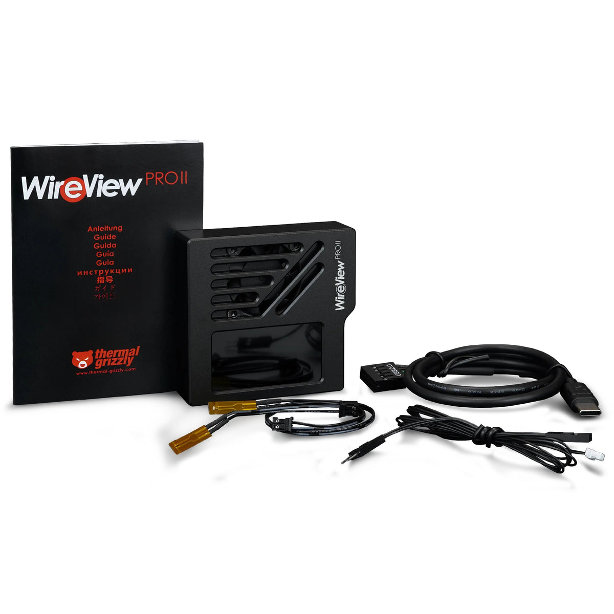Thermal Grizzly WireView Pro II GPU 12V-2x6 Reversed | Monitor de energía por pin con pantalla