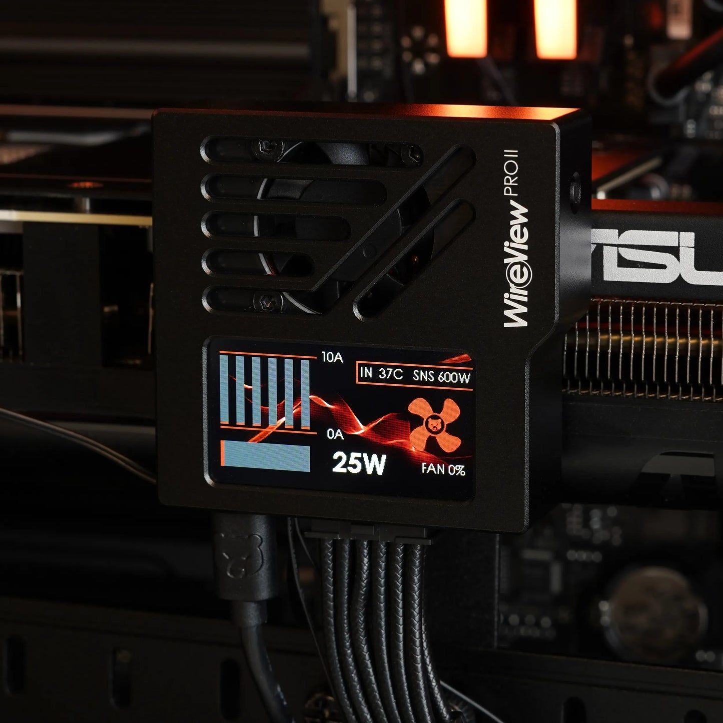 Thermal Grizzly WireView Pro II GPU 12V-2x6 Reversed | Monitor de energía por pin con pantalla