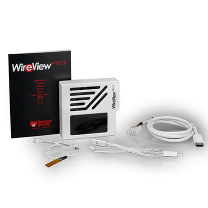 Thermal Grizzly WireView Pro II GPU 12V-2x6 Reversed — White Edition | Monitor de energía por pin con pantalla