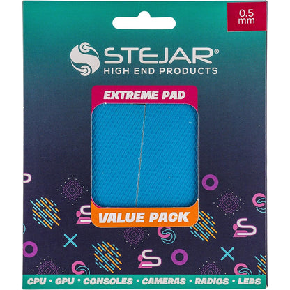 Stejar Thermal PAD 95X45X0.5MM 12.8 W/MK Extreme Alto Rendimiento Value Pack