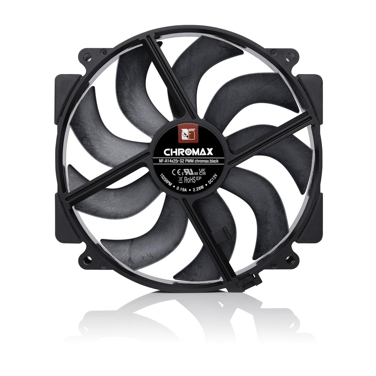 Noctua NF-A14x25r G2 PWM CH.BK · Ventilador 140 mm