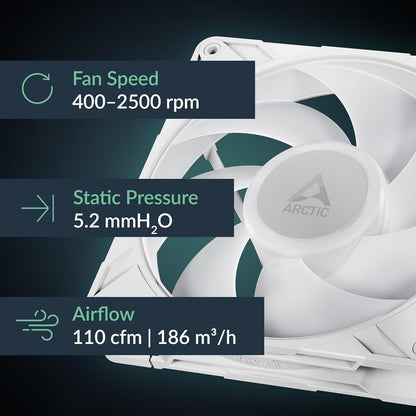 Arctic P14 PRO A-RGB (White) (3-Pack) · Ventilador 140 mm