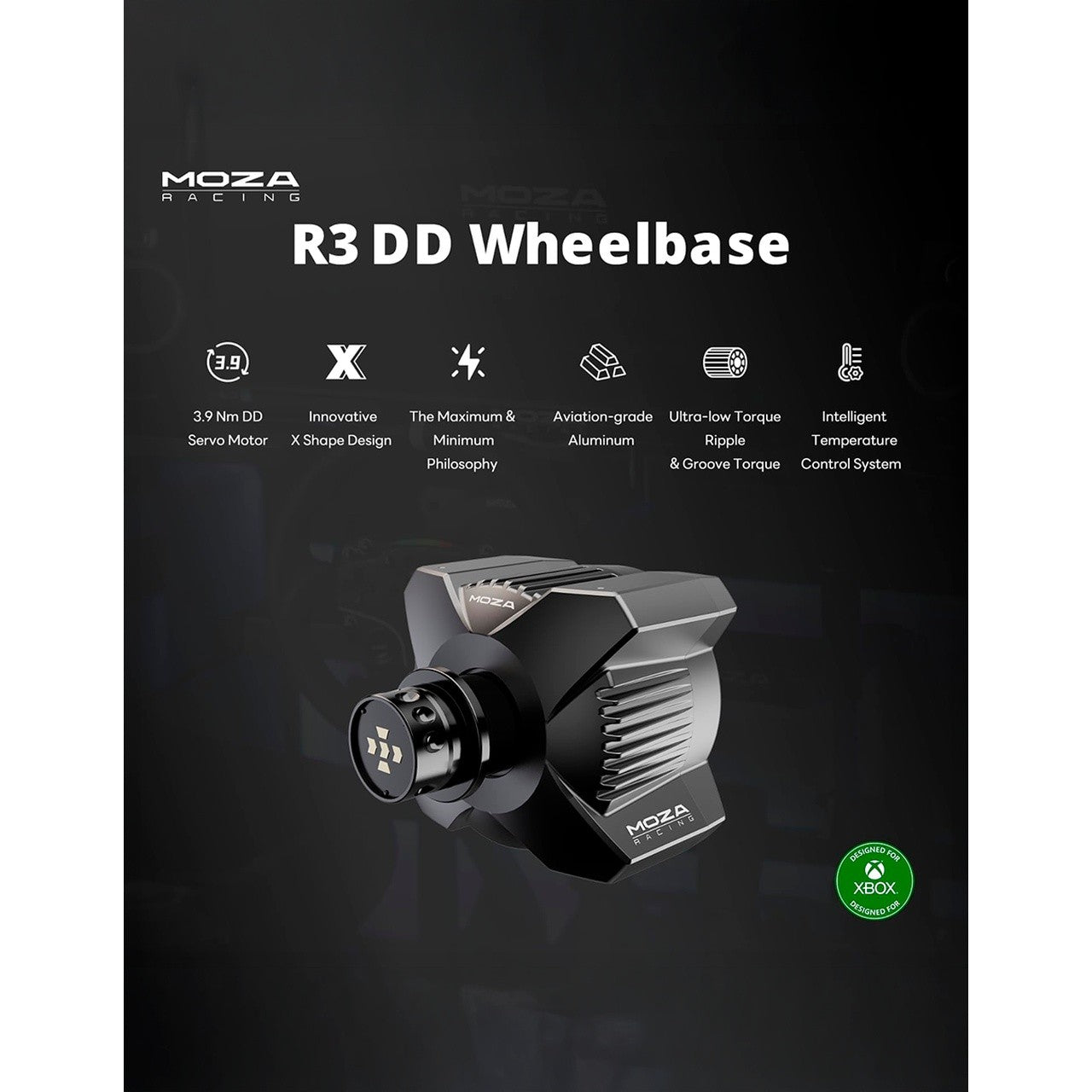 MOZA R3 Xbox & PC Bundle · Simulador de Carreras