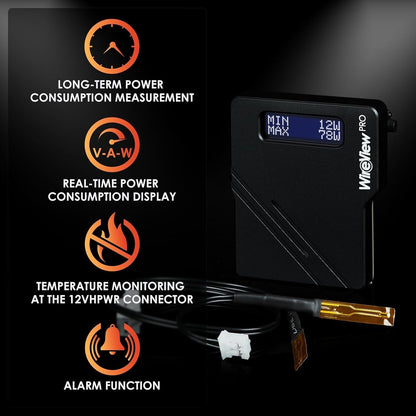 Thermal Grizzly Wireview PRO GPU 12VHPWR Reversed · Monitor con Pantalla